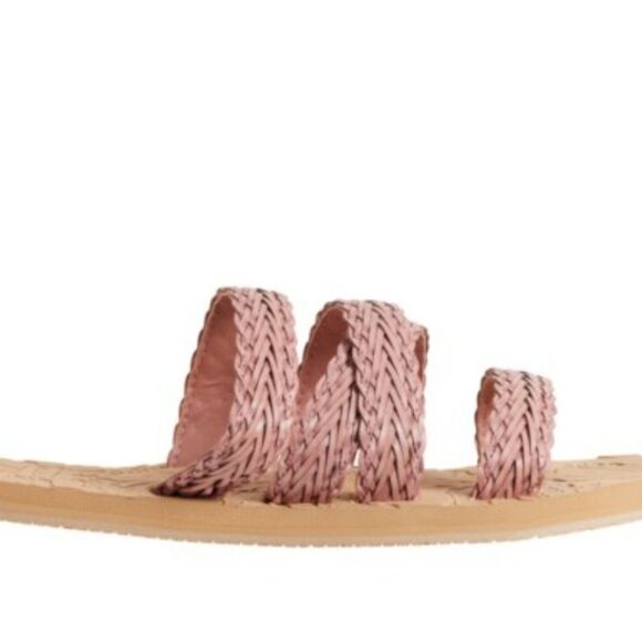 Billabong Lily Jane Braided Slide Sandal- Rose - Picture 4 of 11